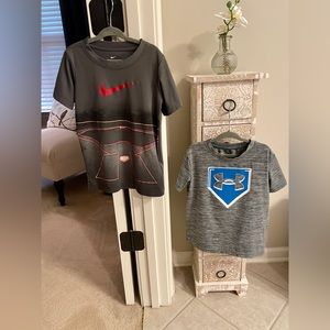 Youth Under Armour and Nike Baseball Shirts - Size 5